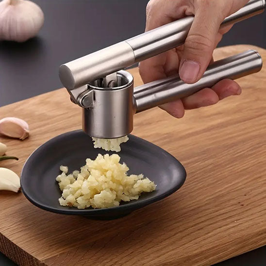 Presse ail inox assiette noir