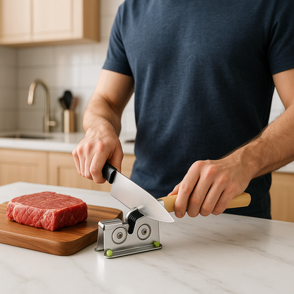 Aiguiseur couteau piece de viande
