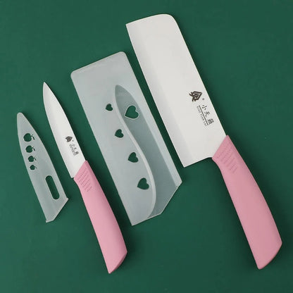 Couteau ceramique pinkyknif ensemble