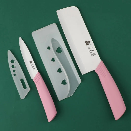 Couteau ceramique pinkyknif ensemble