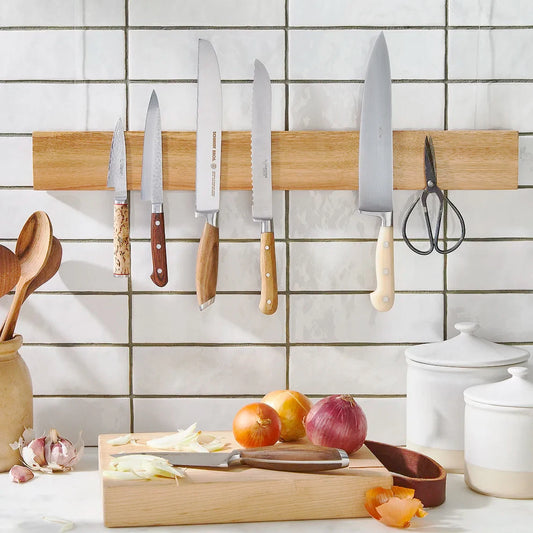 Porte couteau magnétique- élégant acacia