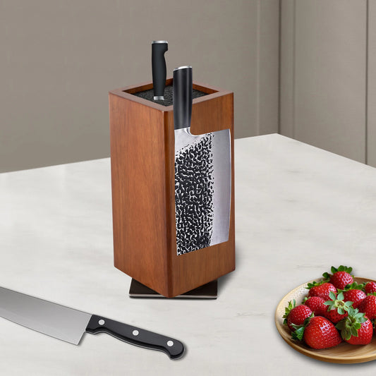 Porte couteaux bois magnétique fraise