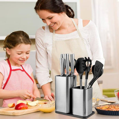 Porte couteaux inoxydable pratique famille