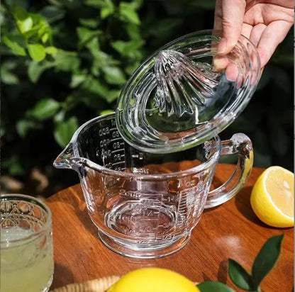 Presse agrume verre 2 pièces