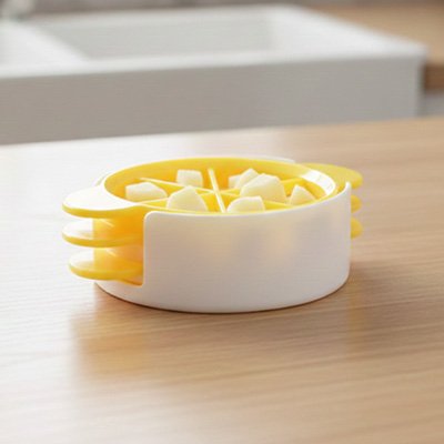 Coupe oeuf coque jaune