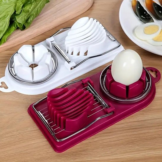 Coupe oeuf​ coque rouge blanc