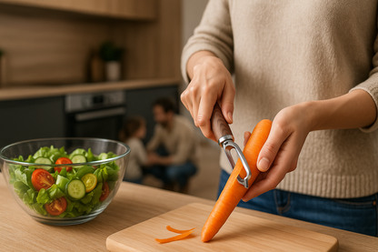 eplucheur bois salade