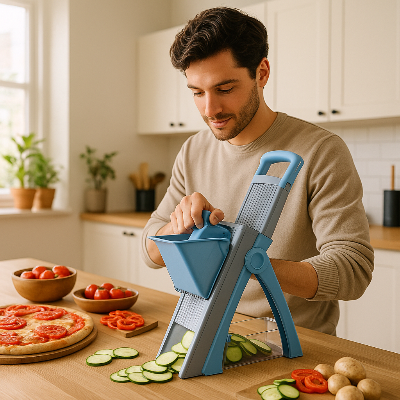 mandoline cuisine bleu pizza