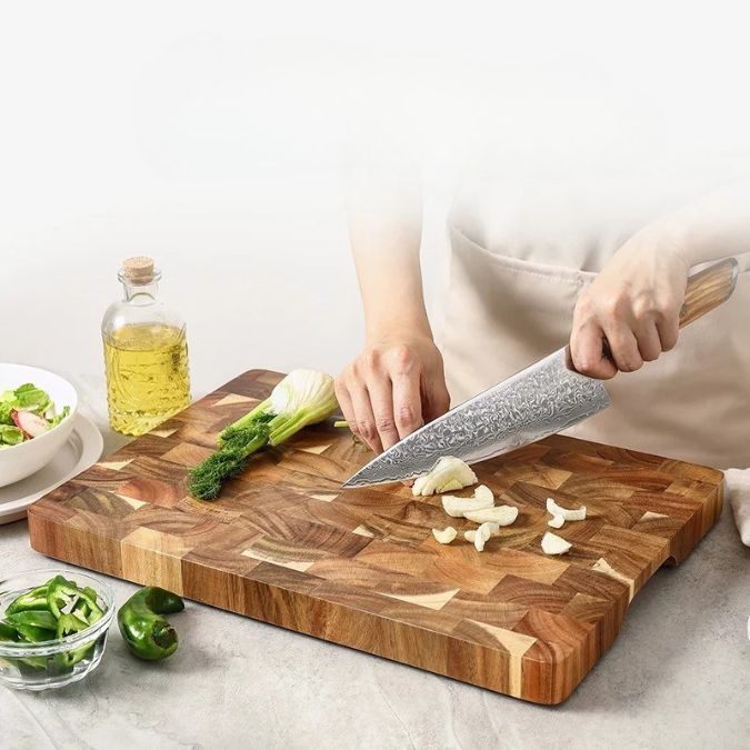 Planche à découper bois | Élégante Acacia - TOPTEKCUISINE