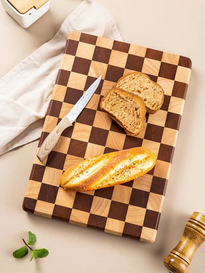 Planche bois à découper | Echec Acacia - TOPTEKCUISINE